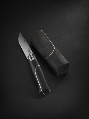 Нож Opinel №8 Ellipse, рукоять африканское дерево с алюминиевой вставкой, футляр, 002347 фото 4